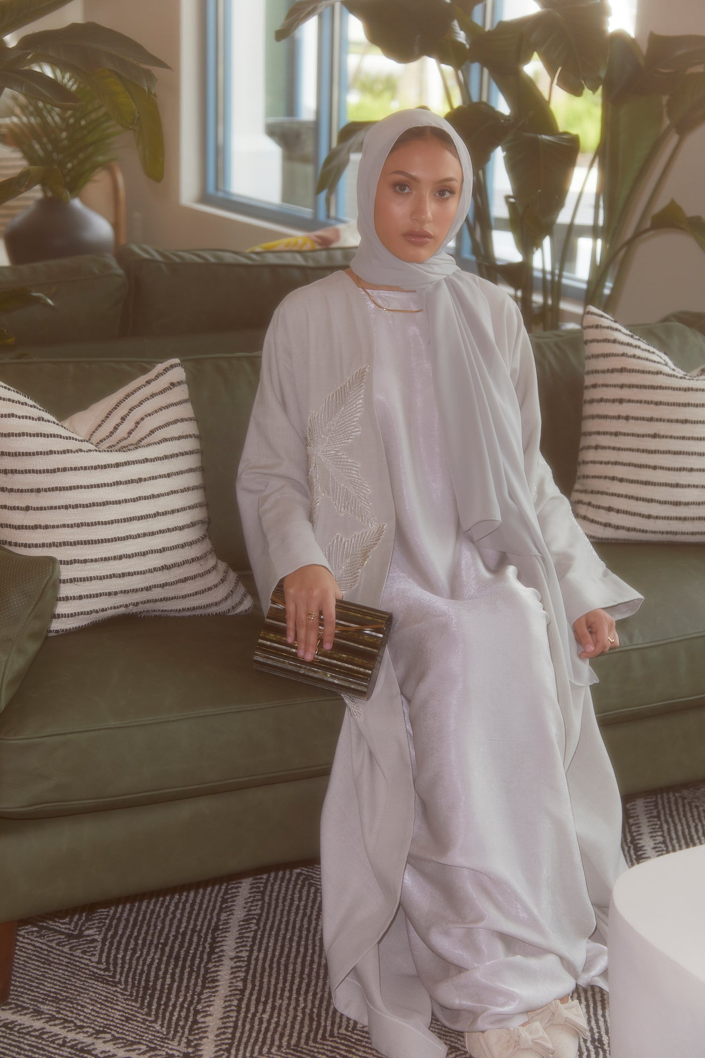 Hawa Abaya | Dusty Sage