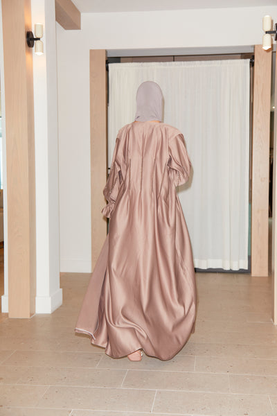 Malika Abaya | Taupe